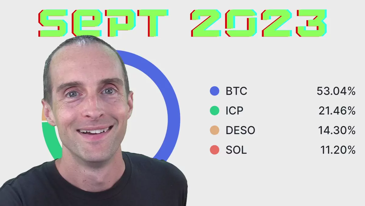 My Crypto Portfolio for September 2023