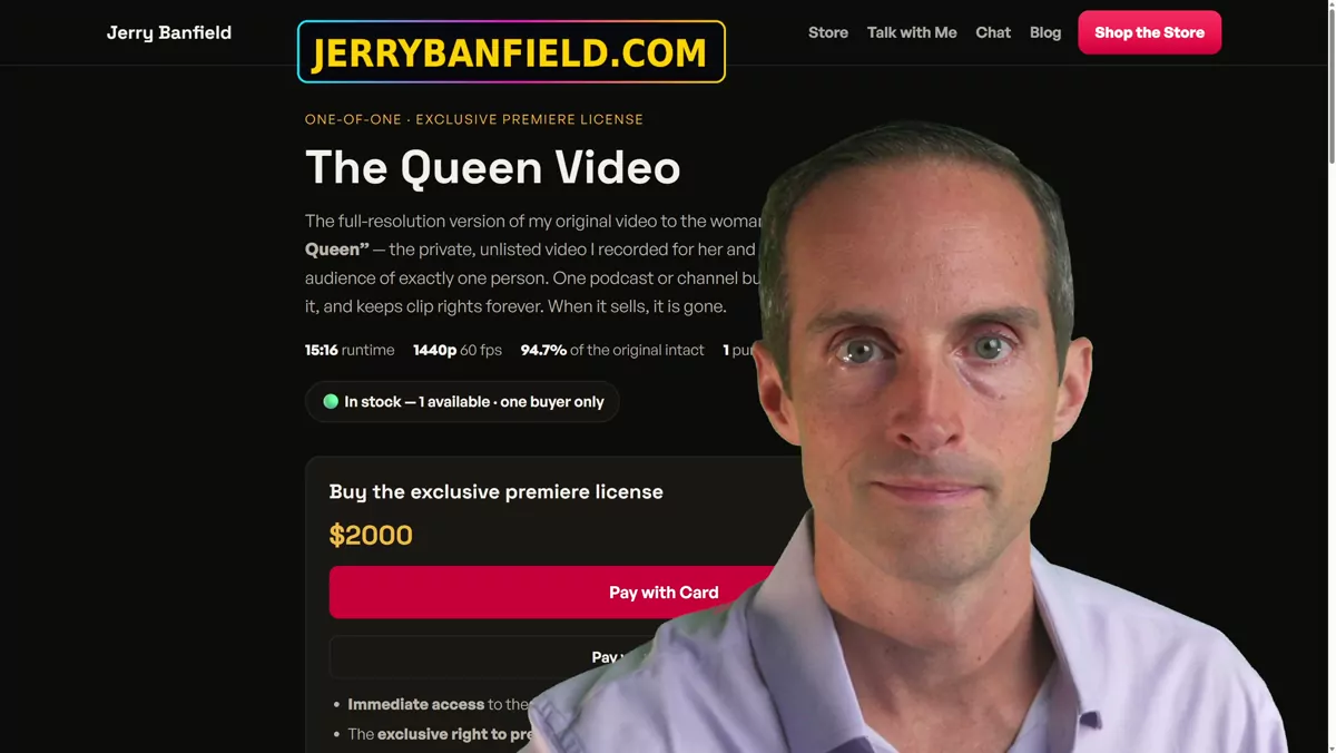 Selling the Queen Video for $2,000: Where Are the Sane Women?