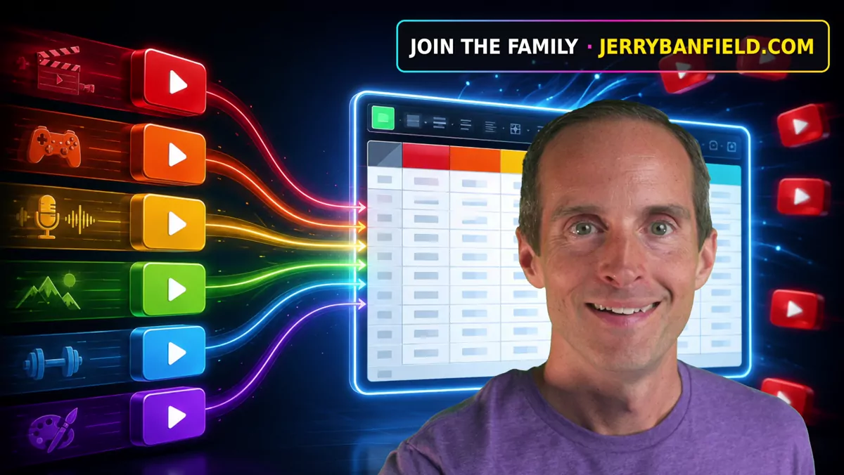 I Built One Spreadsheet to Run Six YouTube Channels