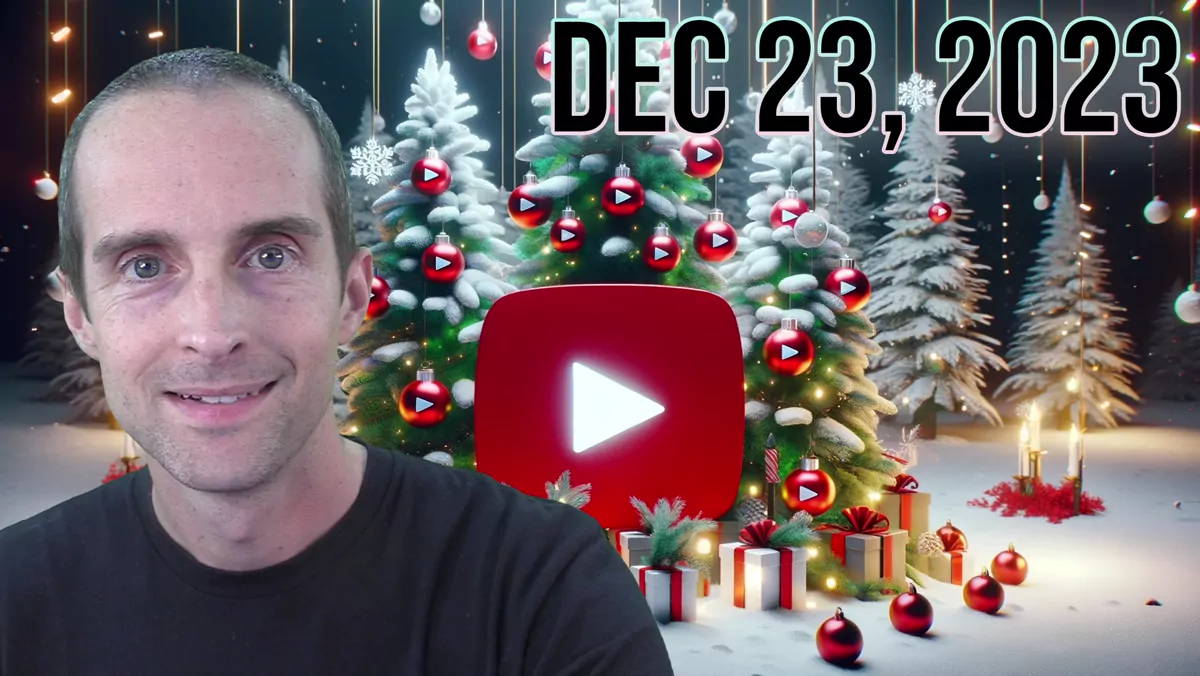 I'm a YouTuber Day 4,589 December 23, 2023 with Jerry Banfield